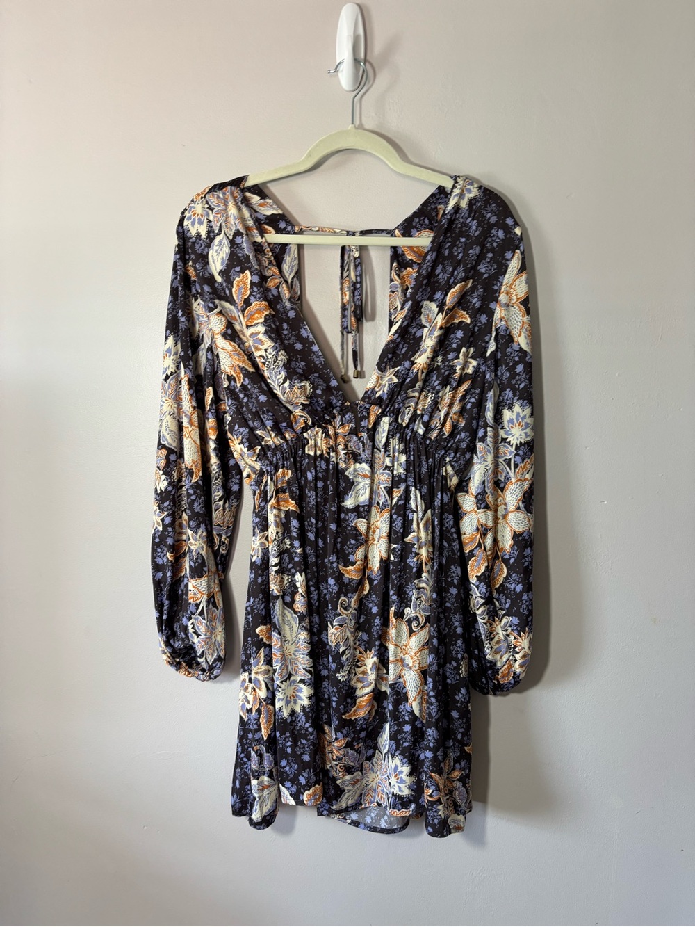 EUC Free People Soli Dress in Night Bloom. Size L.